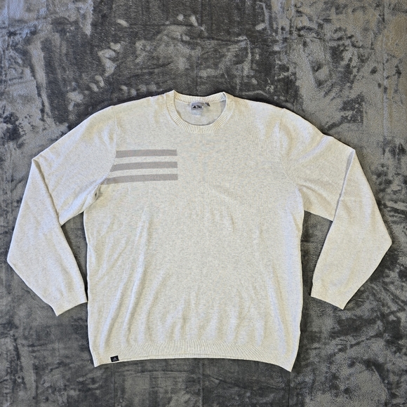 adidas Other - Adidas Golf 3 Stripe Sweatshirt Pullover Sweater Size XL Gray